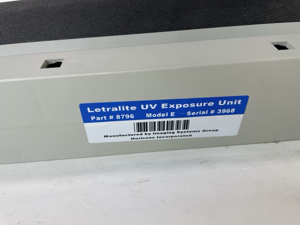 Letralite Ultraviolet Exposure Unit Model 8796 Fully Functional