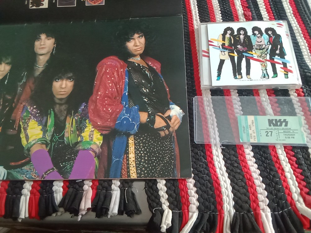 Kiss 💋 Ticket Stub History  Asylum Tour, 2-27,86, Abilene Texas 🎸 😭 Falling