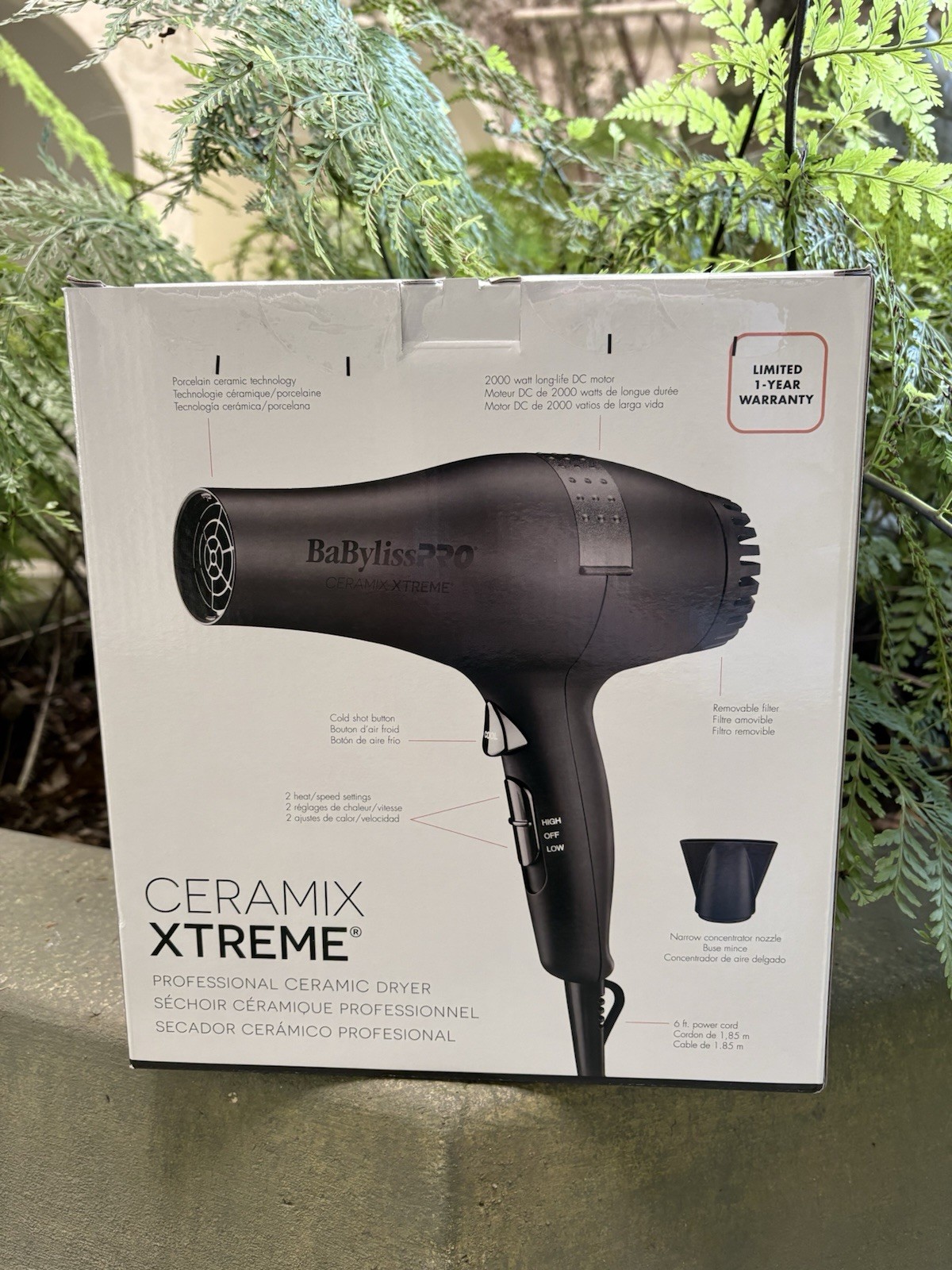 BaBylissPRO Ceramix Xtreme 2000 Watt Pro Hair Dryer Salon Blow Dryer NEW