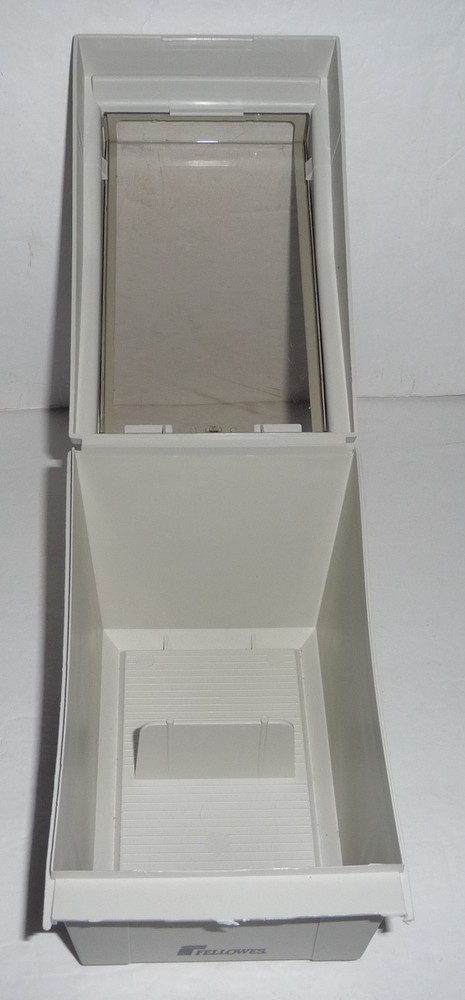 Fellowes Floppy Disk Storage Box For 3-1/2" Diskettes-Plastic Vintage