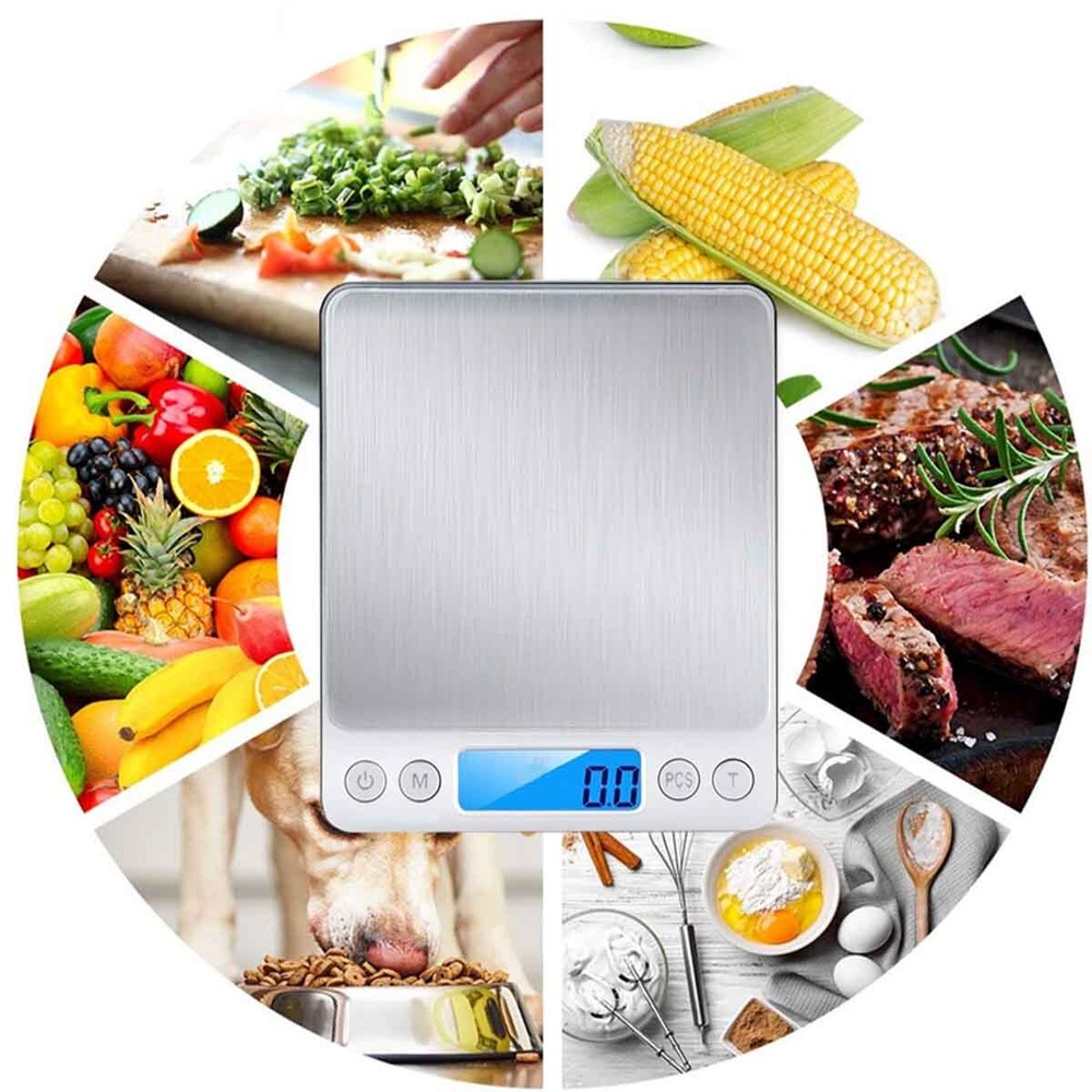 0.1G Precision LCD Digital Scale 3000G For Baking Weighing Kitchen Scale