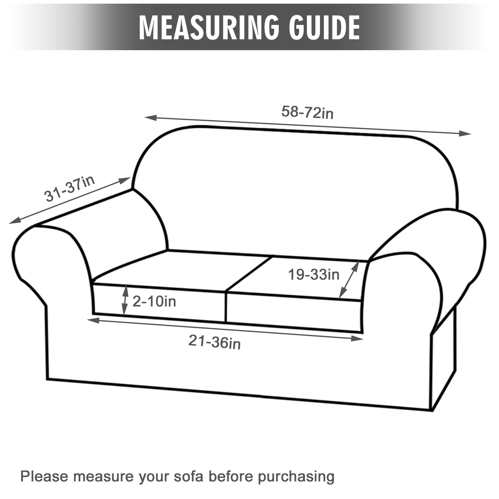 Velvet Sofa Covers for 1/2/3 Seat Cushion Couch Slipcovers with Individual Cover