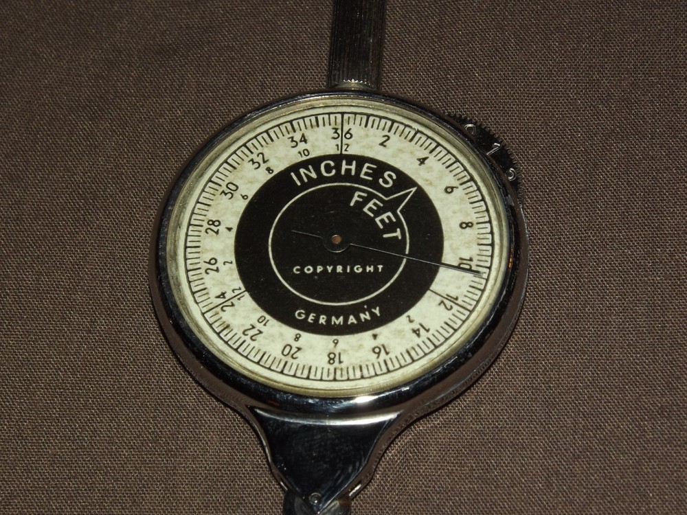 VINTAGE MADE IN GERMANY MAP MEASURE TOOL INSTRUMENT