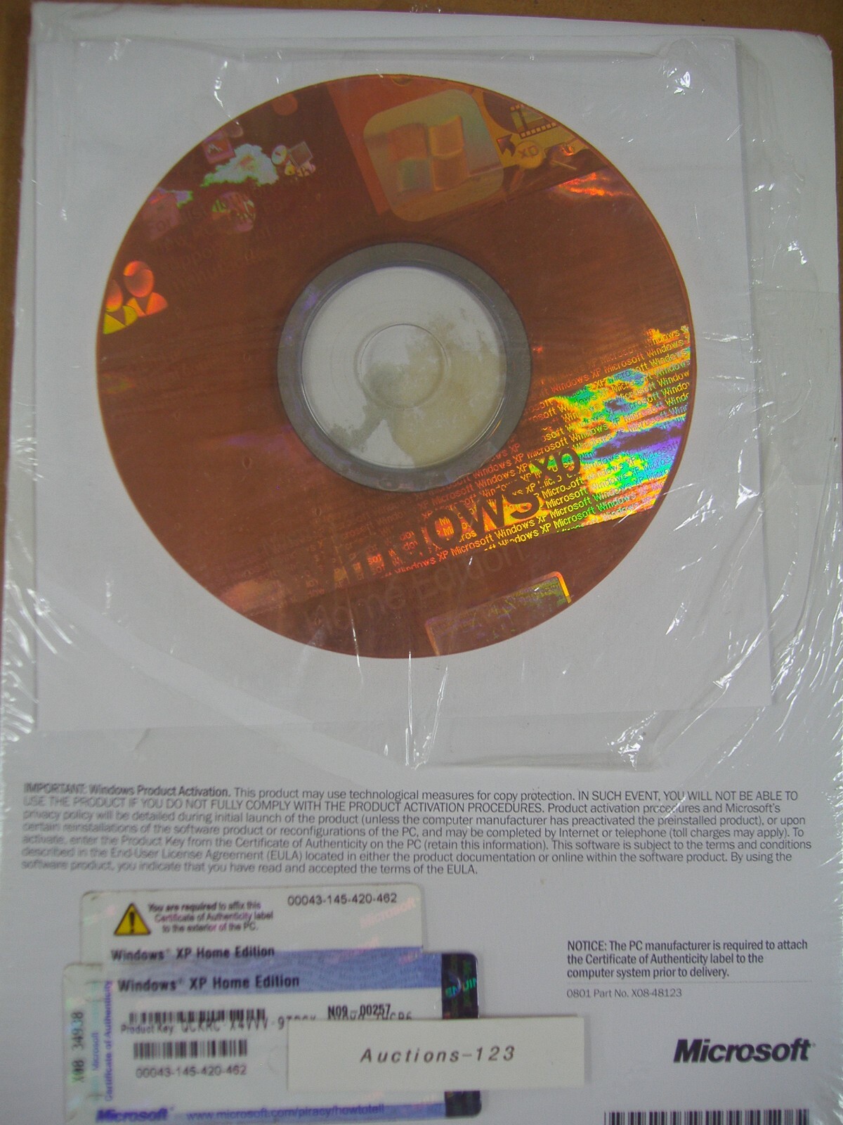 MICROSOFT WINDOWS XP HOME WITH SP2 FULL OPERATING SYSTEM OS MS WIN =BRAND NEW=
