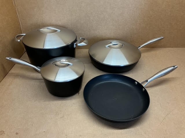 Scanpan Professional 7-Piece Cookware Set, Black