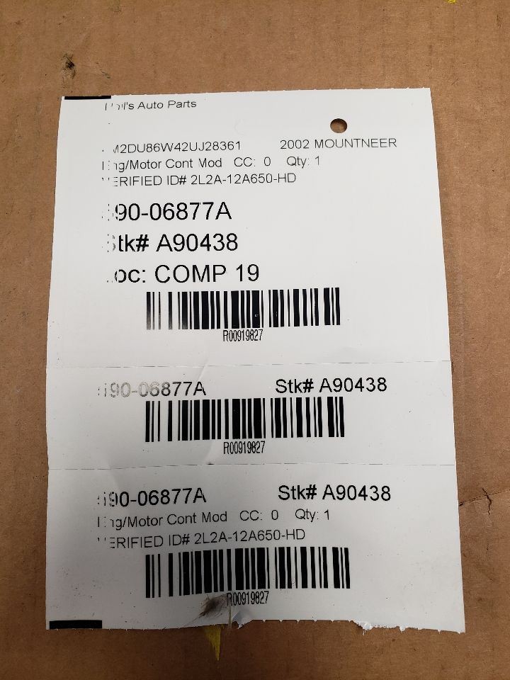 Engine ECM Electronic Control Module 4 Door 8-280 4.6L Fits 02 EXPLORER 919827