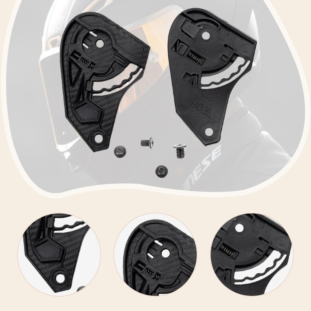 2Pcs Motorcycle Helmet Visor Base Accessories Easy to Install for