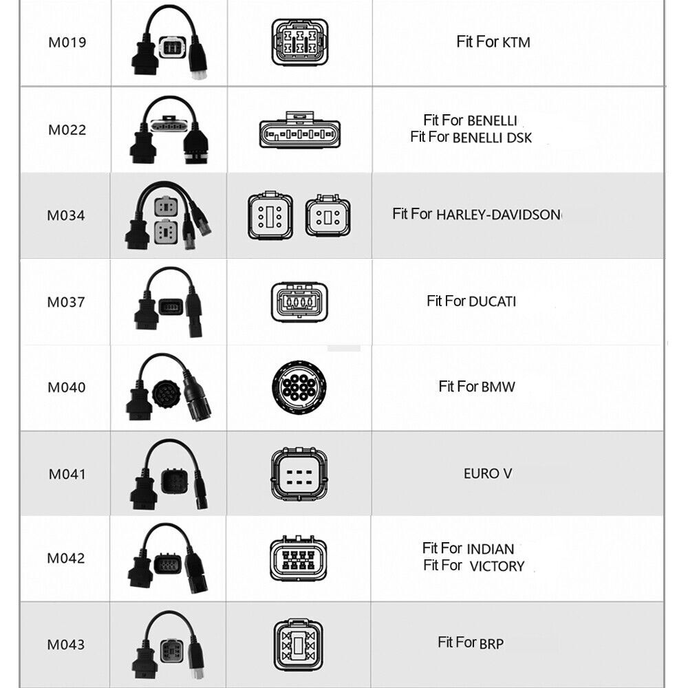 ANCEL MT700 Multi-brands Motorcycle Diagnostic Tool OBD2 Scanner All Systems