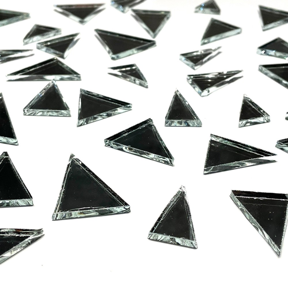 Mirror Glass Mosaic Triangles