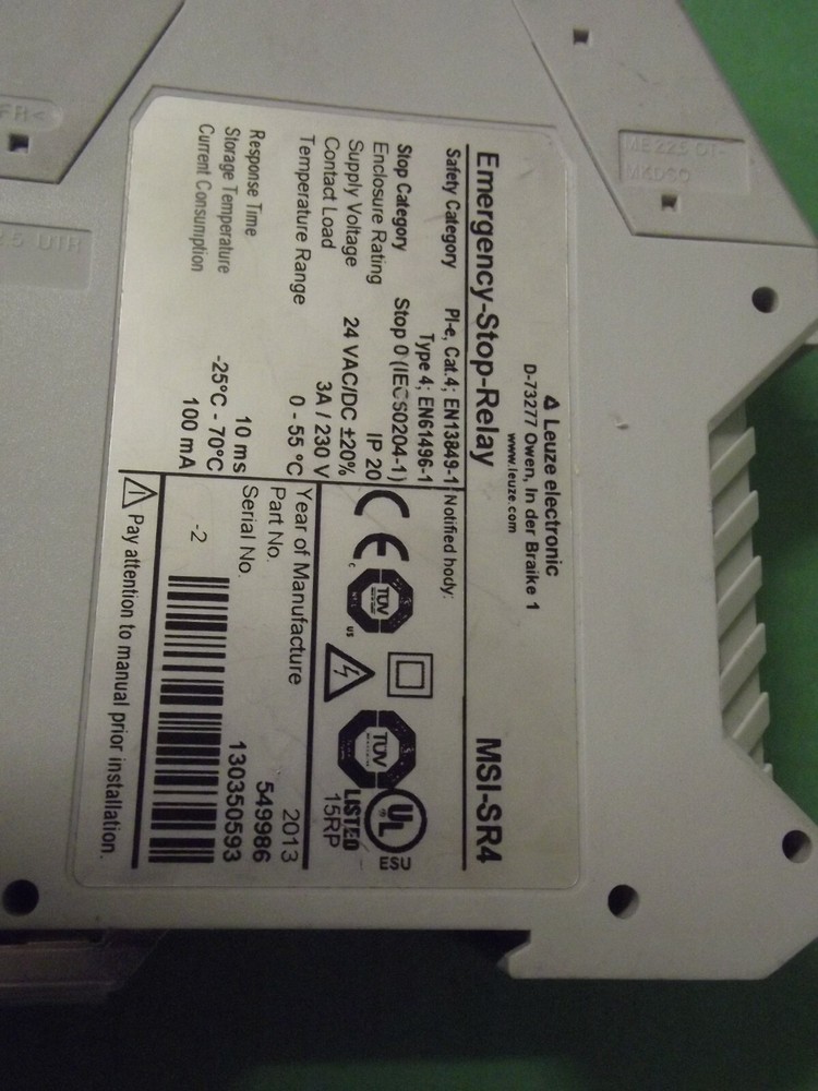 Leuze Electronic EMERGENCY - STOP - RELAY MSI-SR4
