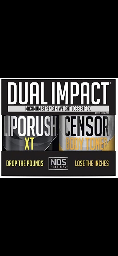 NDS Nutrition Dual Impact Stack Liporush Censor FREE SHIPPING