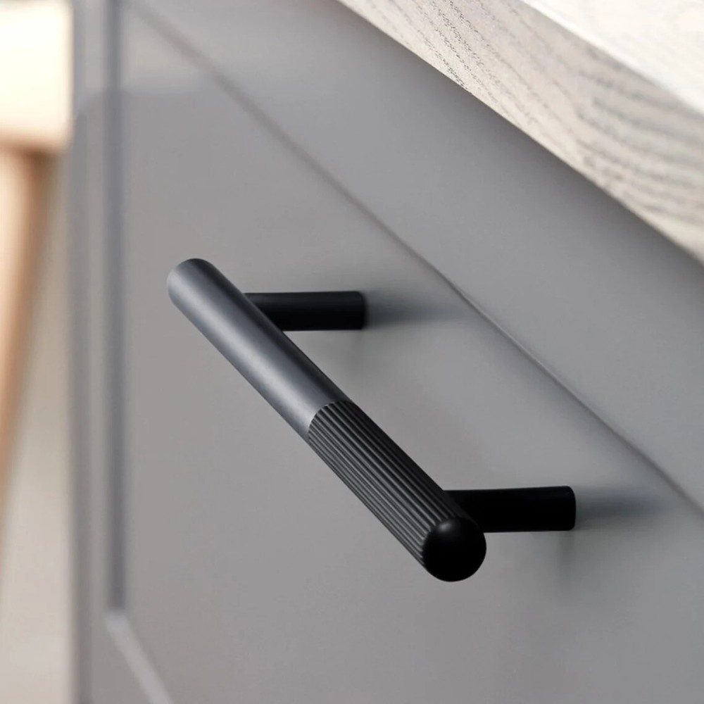 Black&Dark Gray Drawer Handle Pull Antique Coffee Kitchen Cabinet Pulls Handles