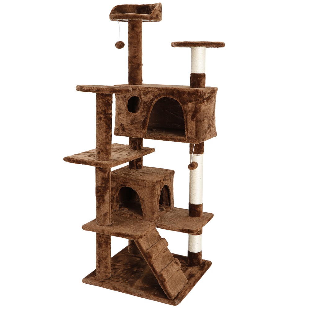 53" Cat Tree Tower Multi Level Activity Center Large Playing House Condo Rest