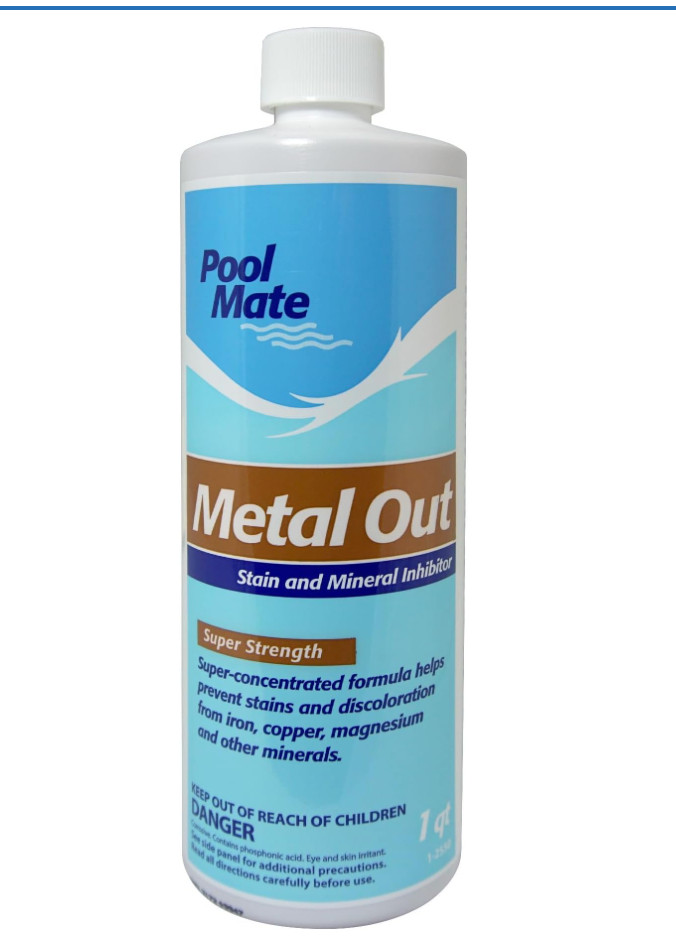 Metal Free Pool Stain & Scale Control – 1 Quart Bottle