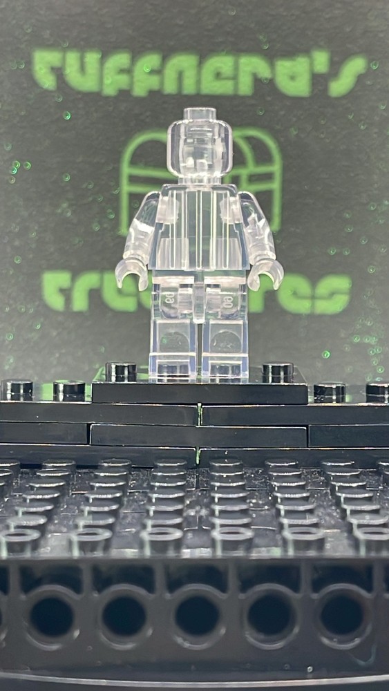 CUSTOM BLANK MOC TRANSPARENT CRYSTAL CLEAR MINIFIG