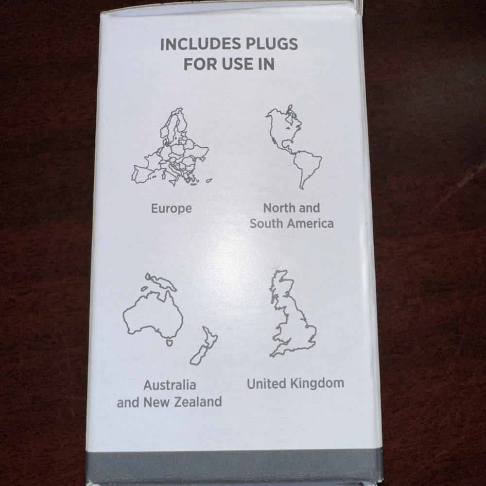 Travel Smart Polarized 12W Power Adapter Plug 4pc Set
