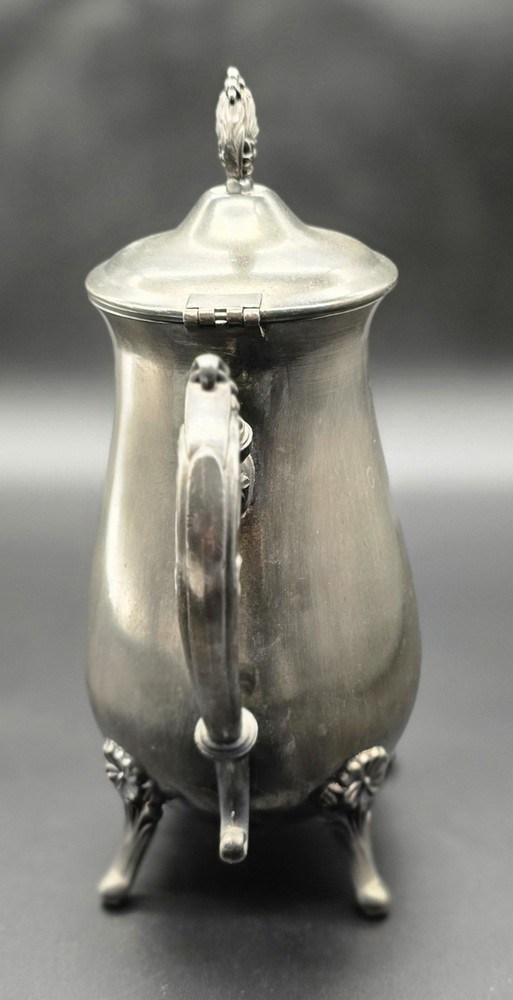 Vintage Silver Plated Tea Coffee Pot 10in