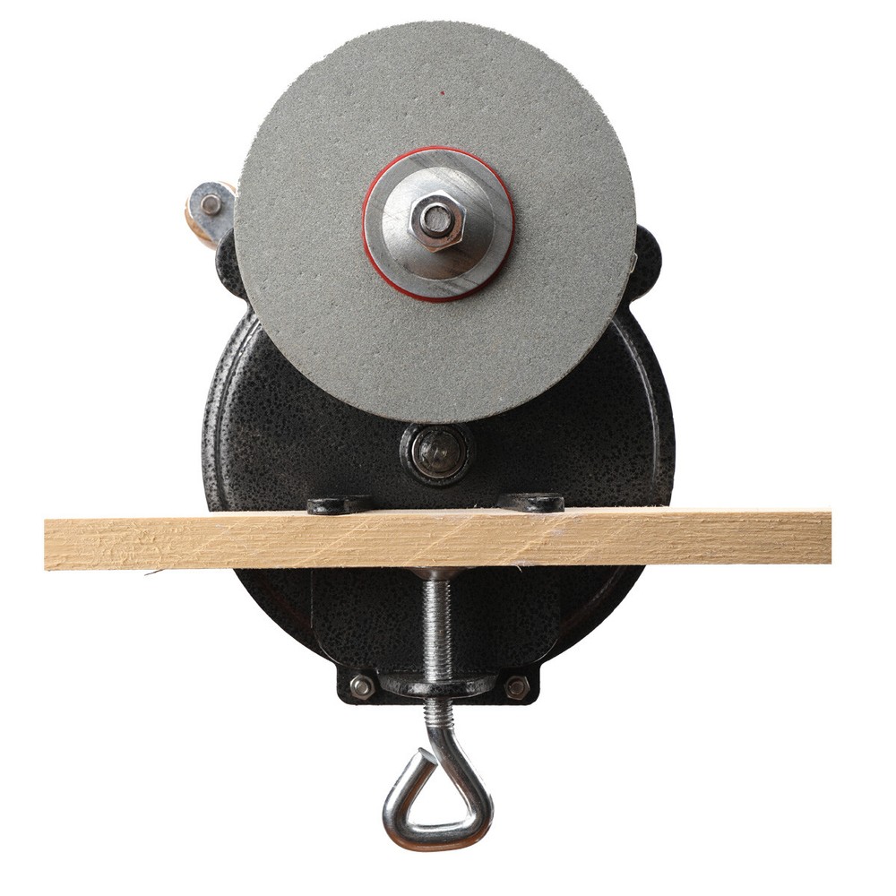 6” Hand Grinder Bench Mount Hand Crank Grinder Sharpener Tool Knives Sharpener