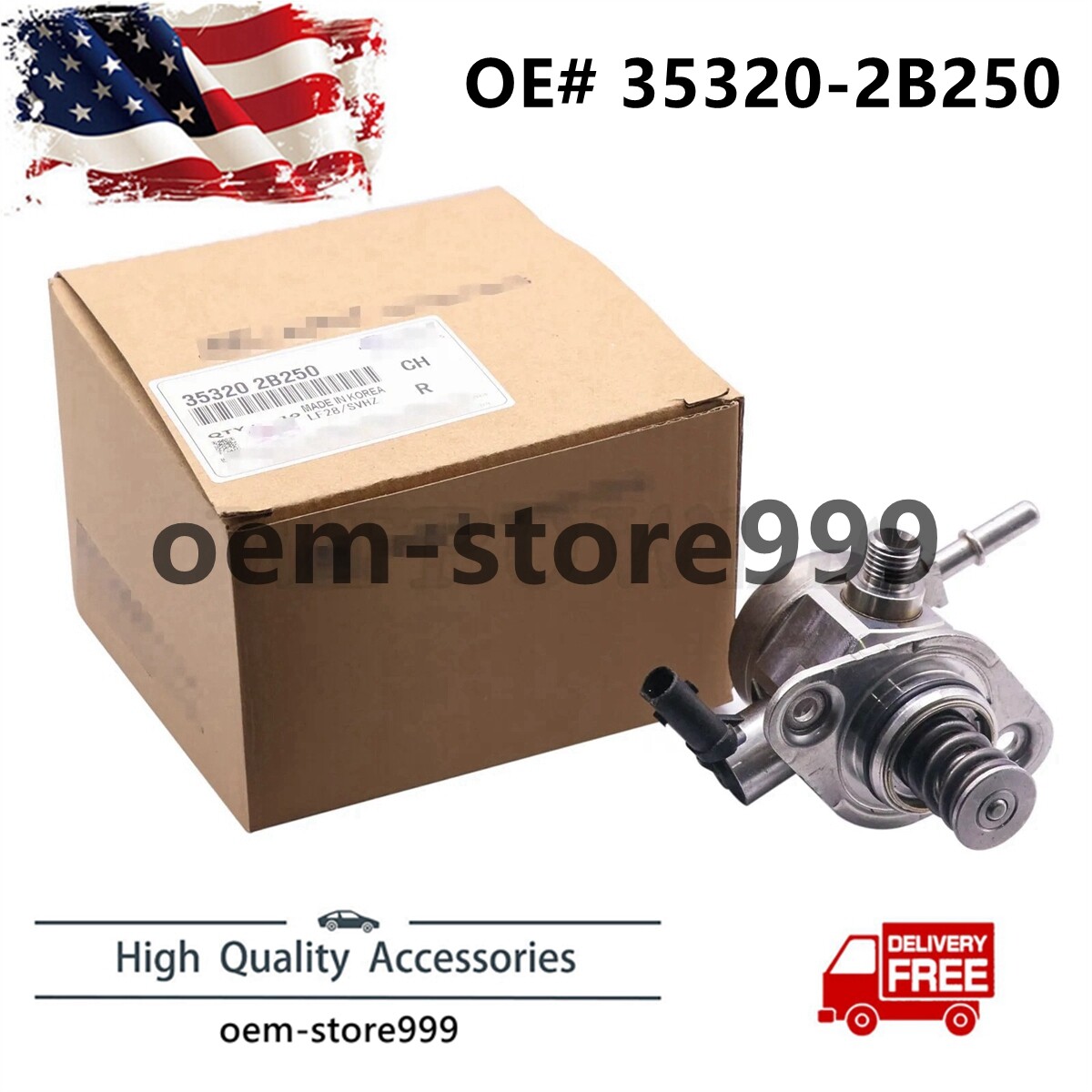 Genuine OEM High Pressure Pump For 17-20 HYUNDAI Sonata Accent 1.6L 35320-2B250