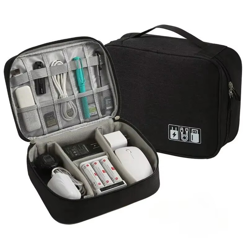Cable Storage Bag Waterproof Digital Electronic Organizer Portable USB Data Line