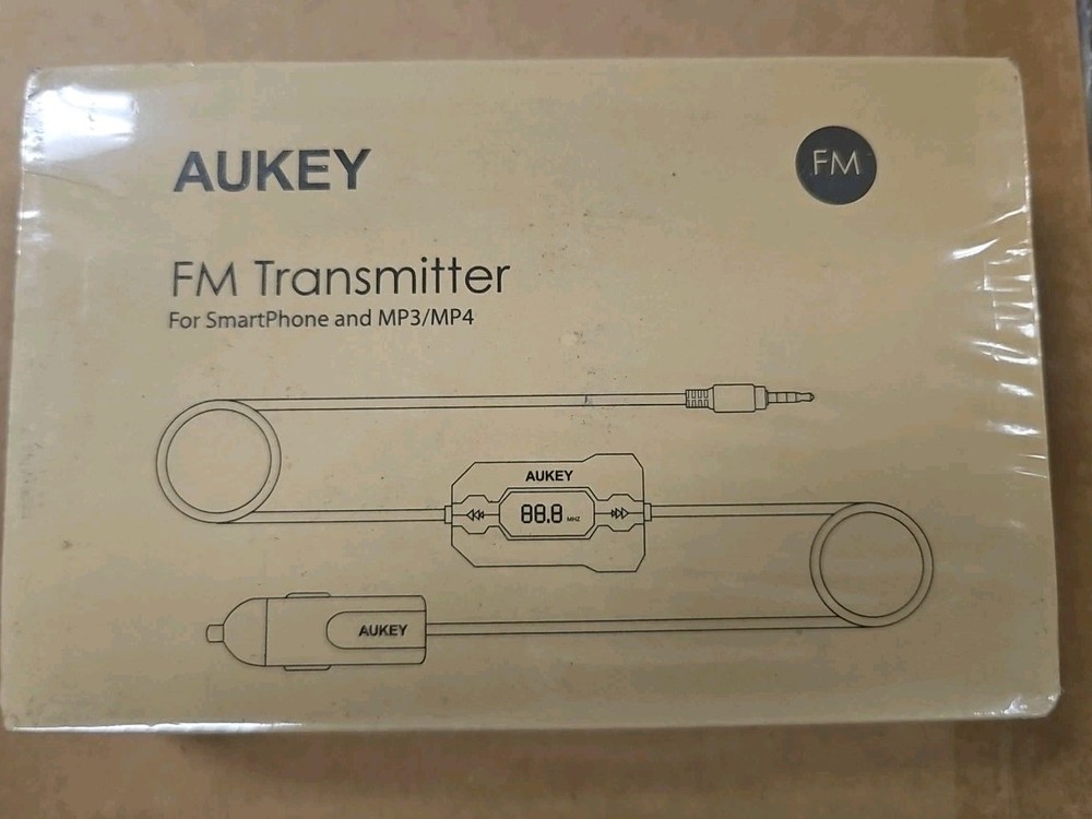 Aukey BT-C5 FM Transmitter For SmartPhone & MP3/MP4 Car Kit & USB Charging Port