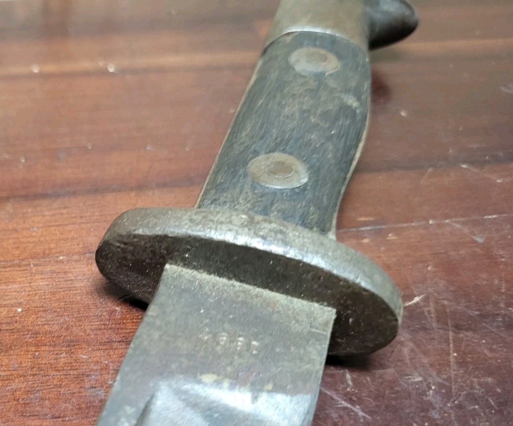 PRE WWI US M1892 KRAG / JORGENSEN BAYONET - DATED 1897 Made Into Trench Knife