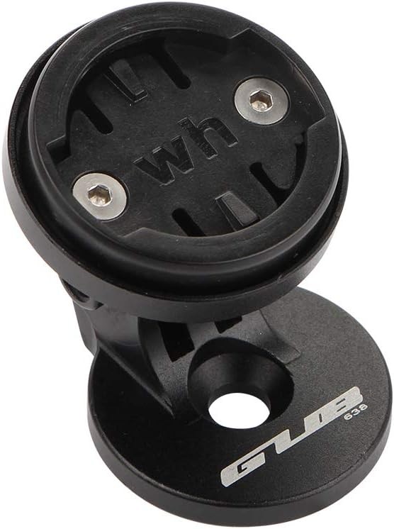 Angle Adjustable Bike Computer Mount - Stem Top Cap Holder Compatible Black