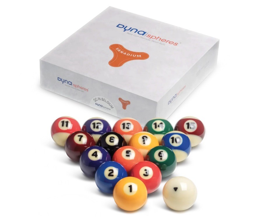 Dynasphere Vanadium Pool Ball Set - Professional Billiard Balls