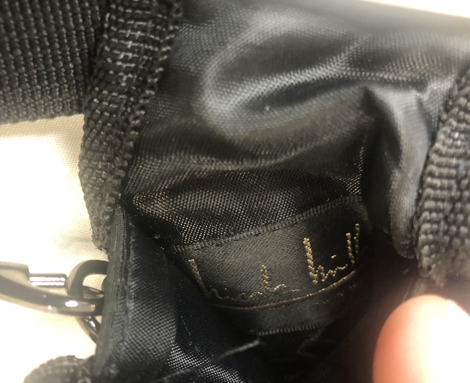 VTG Disney Mickey Mouse Mini Coin Purse Money Holder Bag Case Canvas Strap Clip