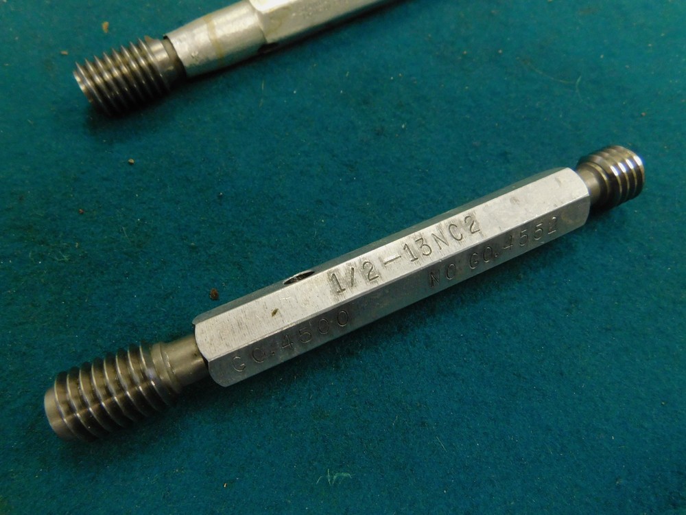USA Go No Go Thread Plug Gage Set  1/2"-13 NC-2