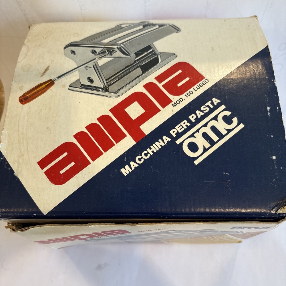 VINTAGE OPEN BOX OMC AMPIA Model 150 PASTA MACHINE