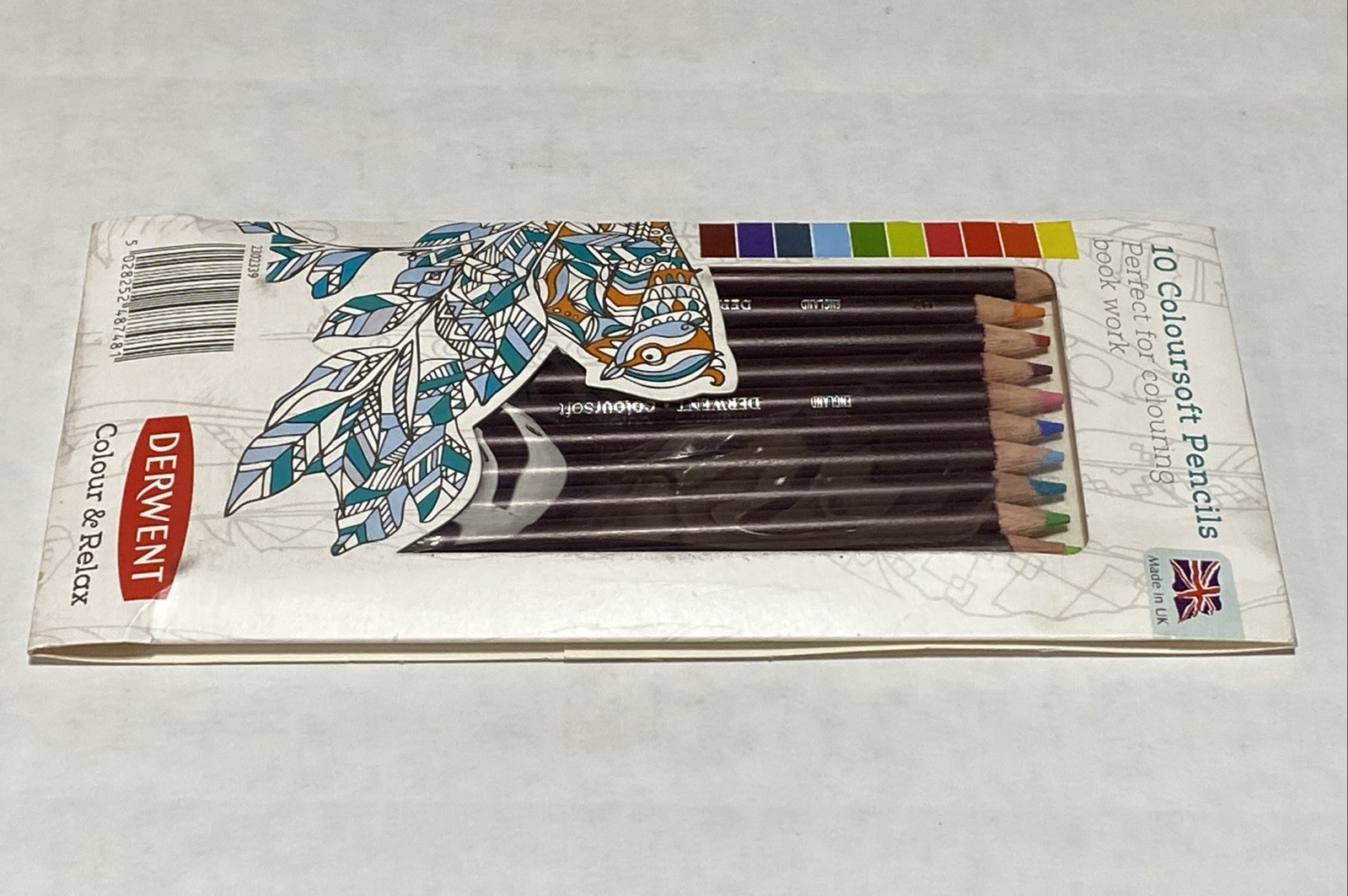 Derwent 2302339 Colored Coloursoft Pencils 10 Count New