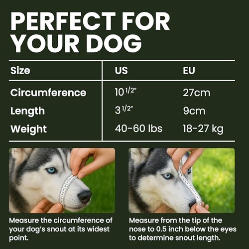 Dog Muzzle Adjustable Durable Metal Wire Stainless Steel Husky & Doberman