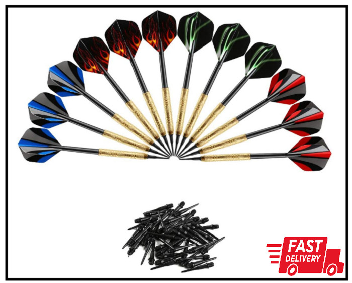12 Pcs Darts Plastic Tip, Soft Tip Darts Set, 14G Plastic Tipped Dart, Attach Ex