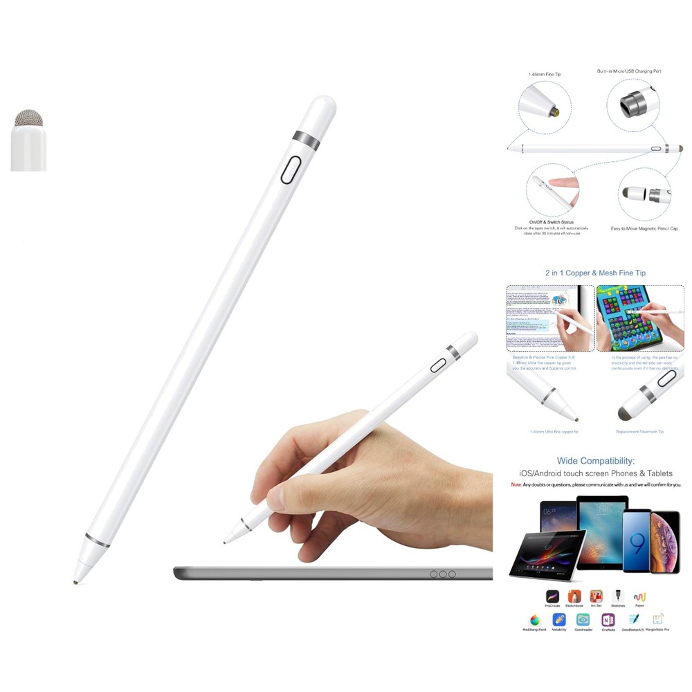 Creative Copper & Mesh Fine Tip Stylus for iOS/Android - Drawing & Writing