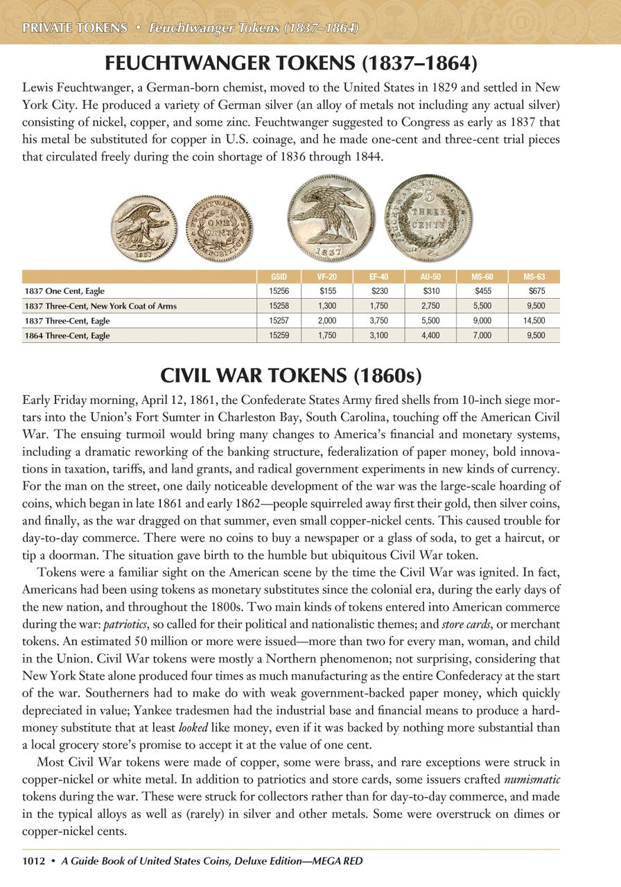 Mega Red Guide Book of United States Coins Deluxe 10th Edition