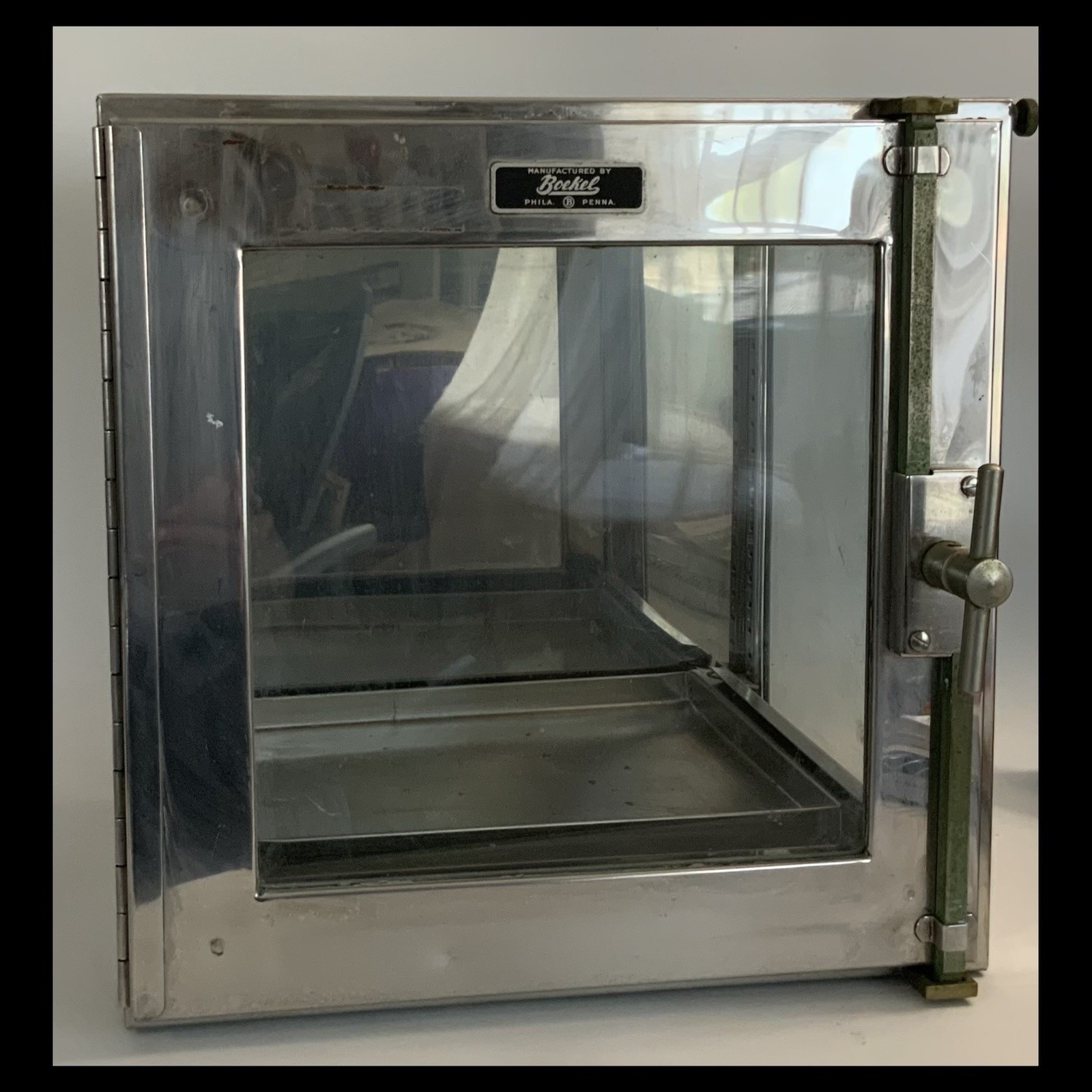 Vtg Boekel Scientific Incubator- Phila PA-12x12” Metal & Glass - Untested/AS IS
