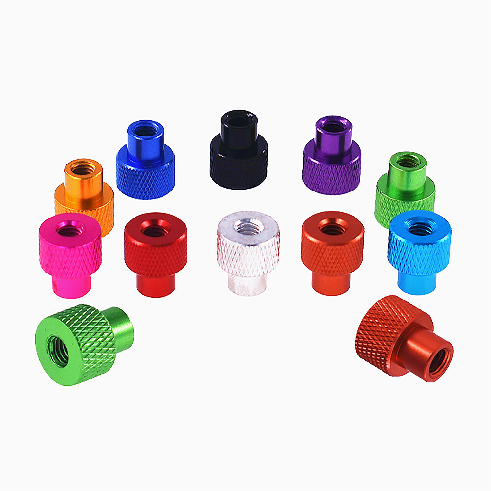 M3 KNURLED THUMB NUTS ALUMINUM HAND GRIP KNOBS ALUMINUM ALLOY NUTS COLORS
