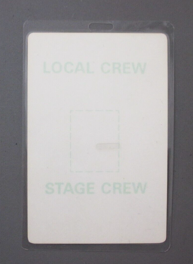 Neil Young backstage pass Laminated tour pass with Pearl Jam !