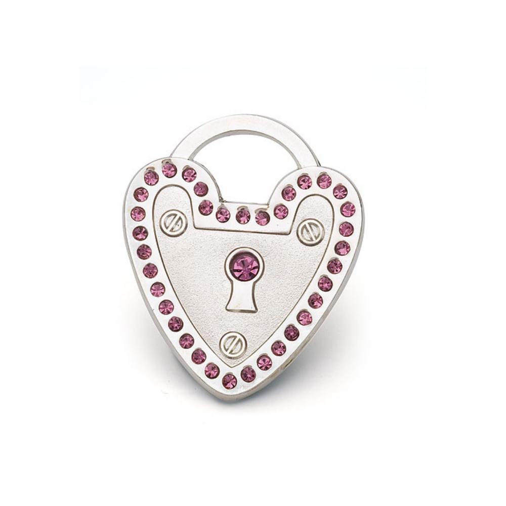 Padlock Heart Pet ID Tag