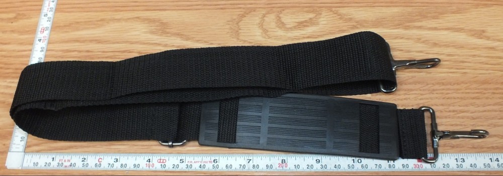 Unbranded Solid Black Nylon Camera Bag / Luggage Strap Only w/ Shoulder Support