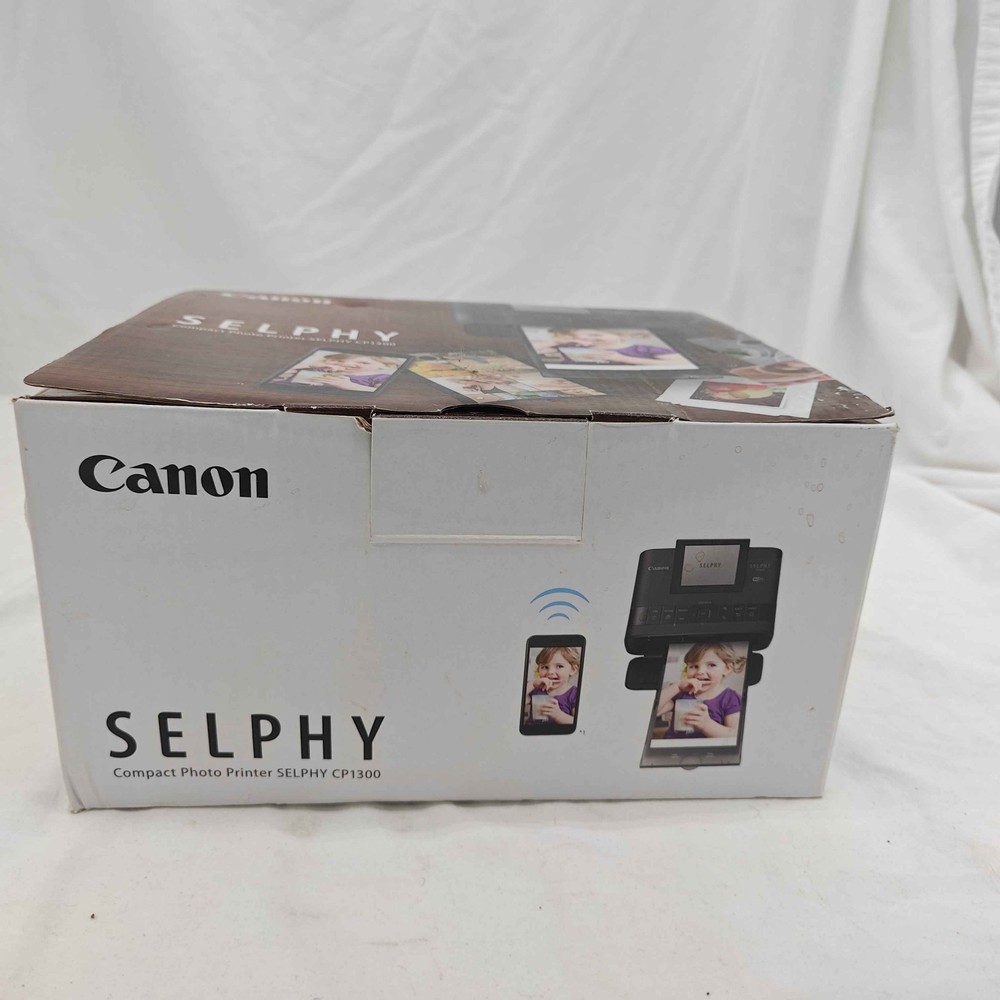 Canon SELPHY CP1300 Compact Wireless Black Photo Printer