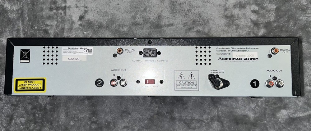 American Audio DCD-PRO310 DJ Dual CD Player, Player Component Only -Works!