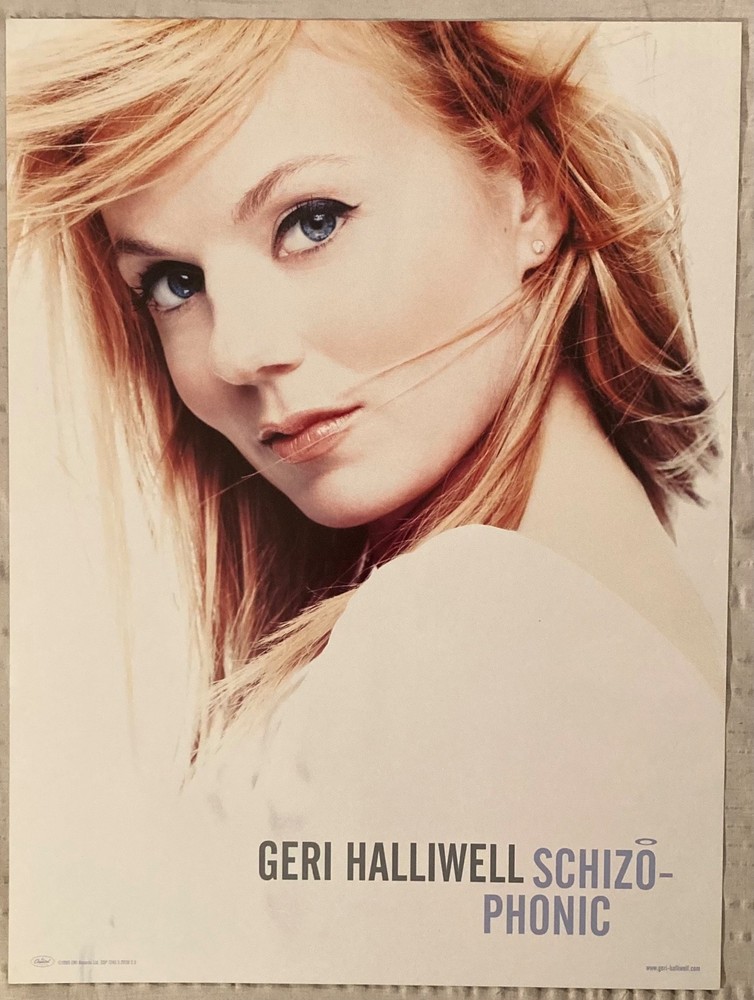 Geri Halliwell 1999 Two-Sided Promo Poster Schizo-Phonic Spice Girls F