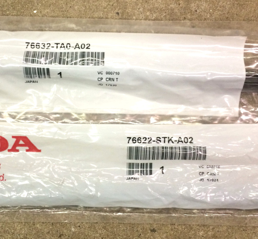 Genuine OEM Honda Accord 2dr 4dr Wiper Insert Pair Front 2013 - 2017 Inserts Set