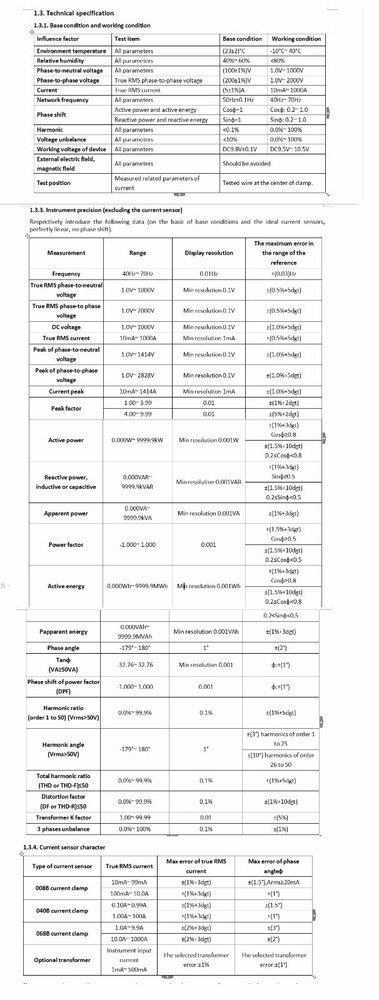 3-Phase Power Quality logger Power Quality Analysis Transient Capture Function