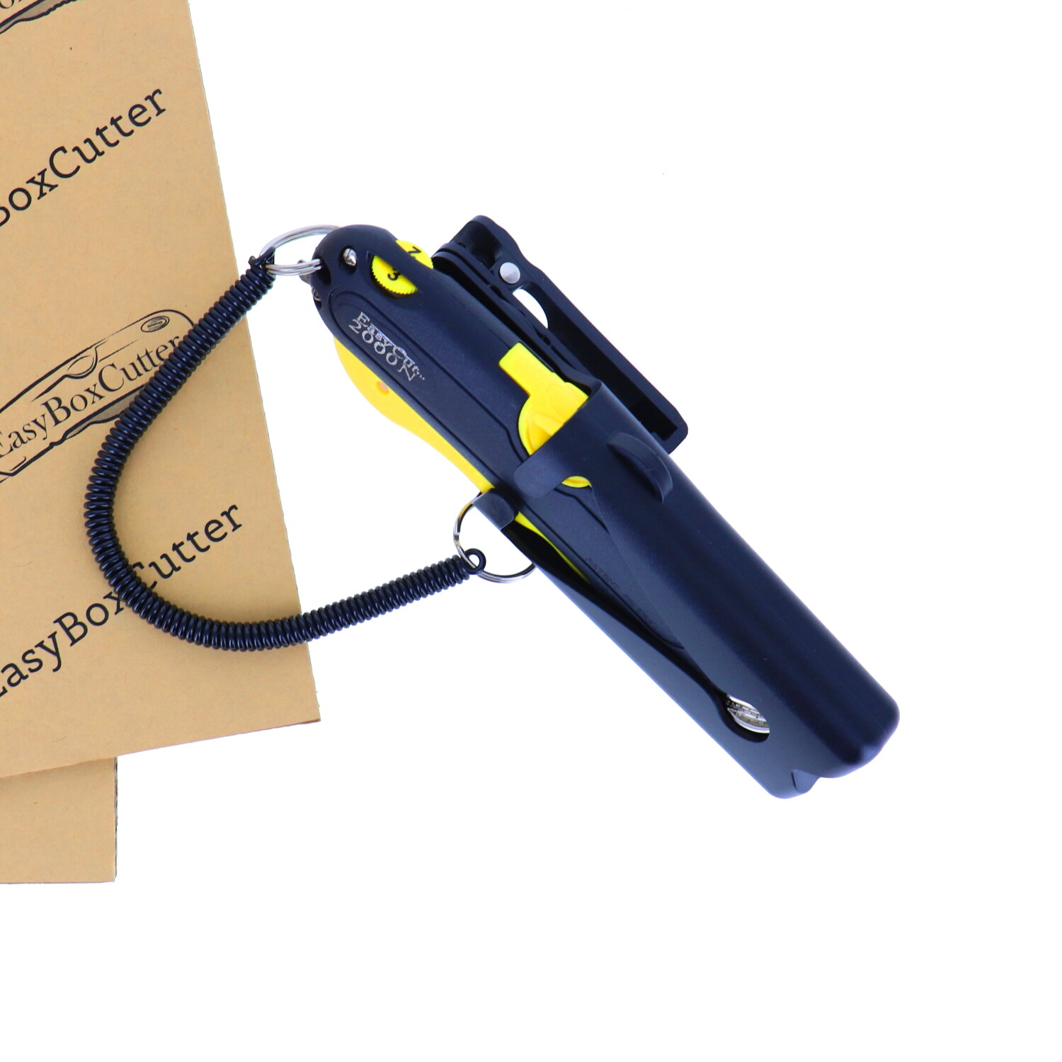 Easy Cut Safety Box Cutter Knife Easycut tool for work cutting Yellow 2000N