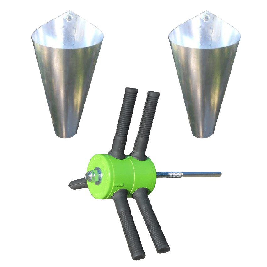 Chicken Plucker Feather Remover + TWO Medium Killing Restraining Cones Poultry