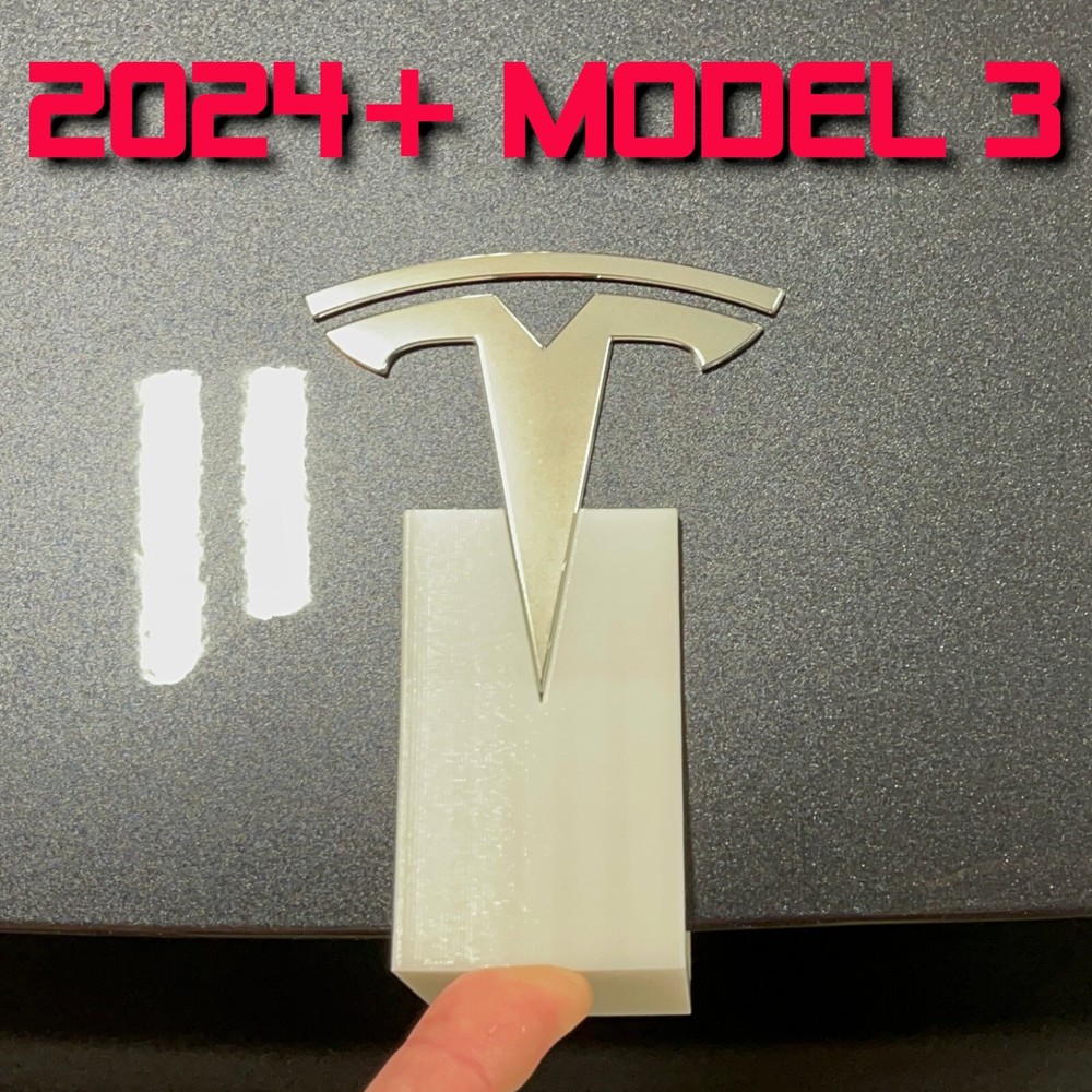 2024+ Tesla Model 3 Highland Front Frunk Emblem Logo Alignment Tool Template