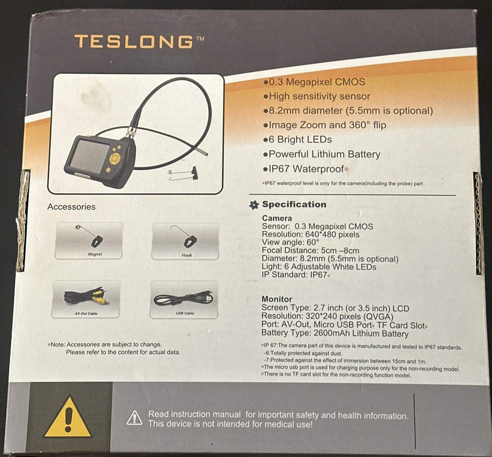 Teslong Portable Digital Endoscope